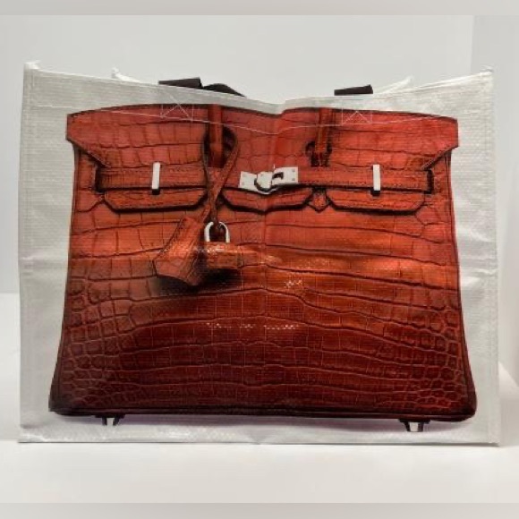 Other - Croc "Print" Reusable Shopping Tote in Brown